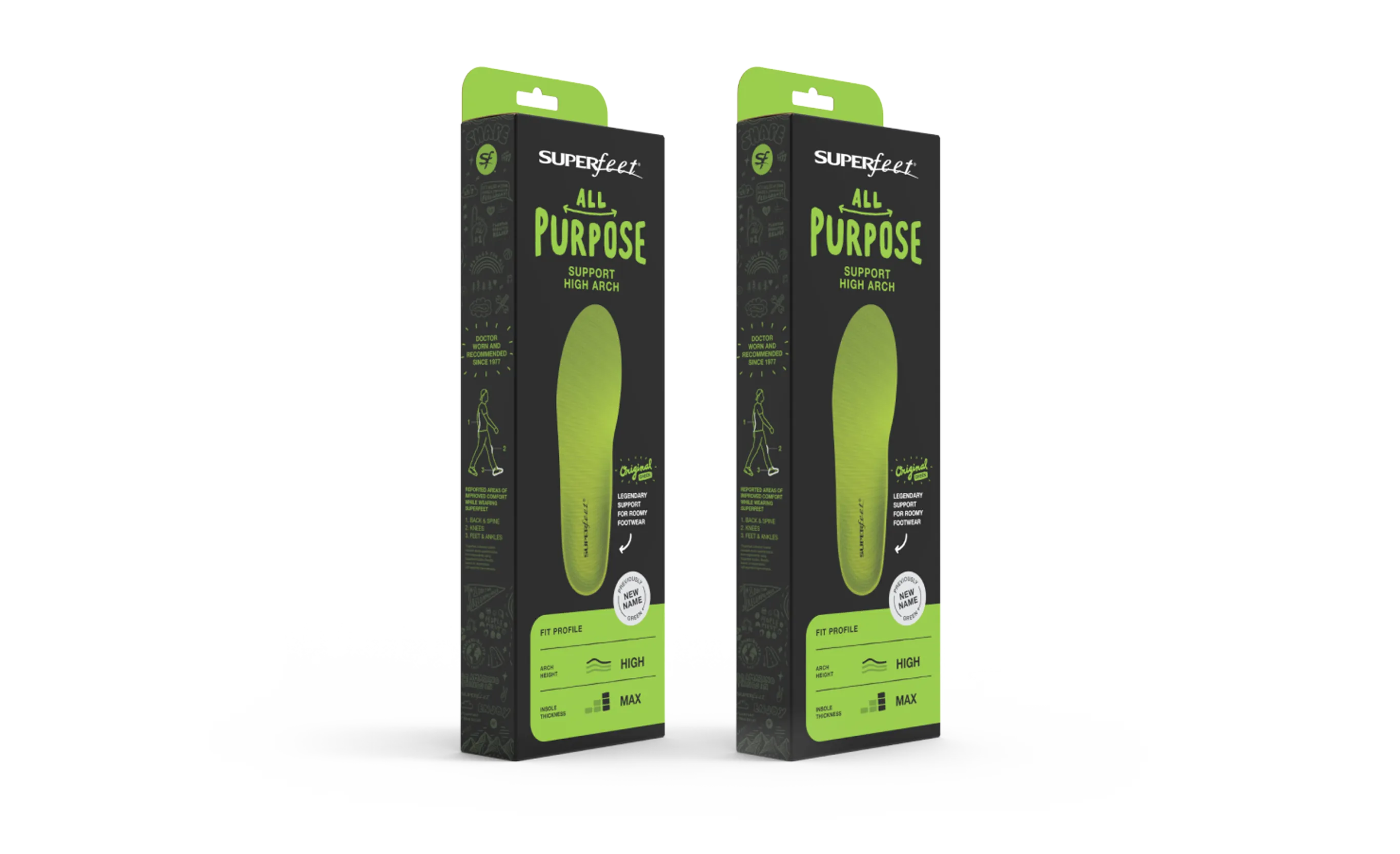 superfeet-all-purpose-support-high-arch-einlegesohlen-2-pack-original image 1