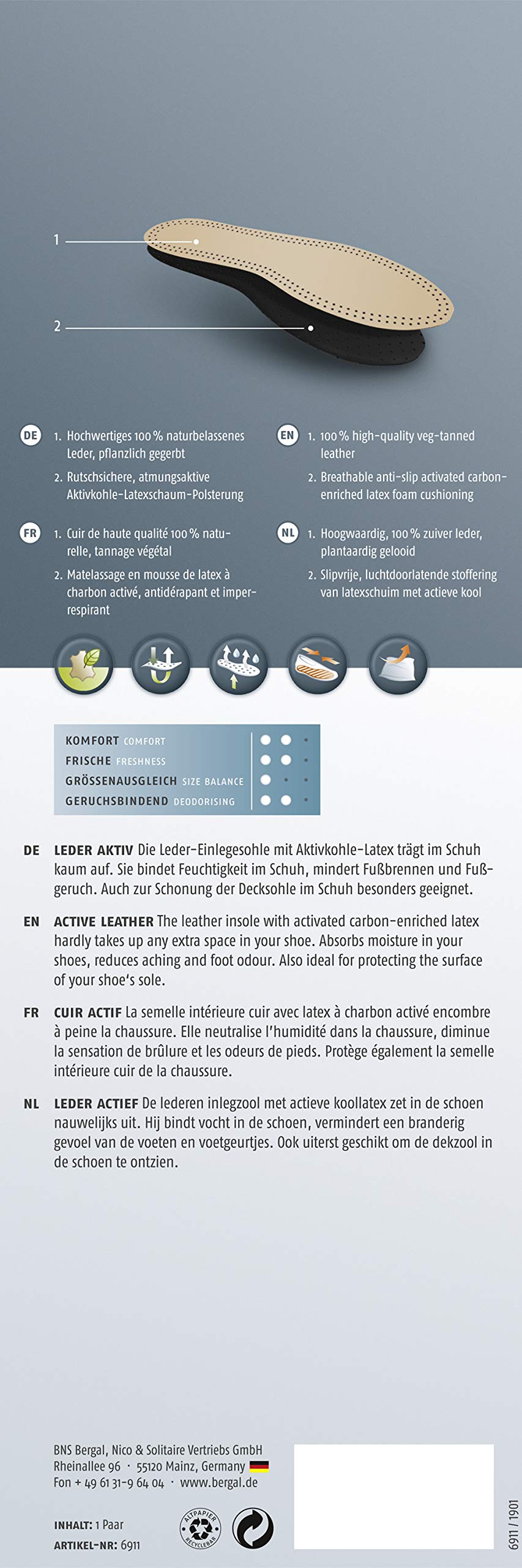 bergal-leder-aktiv-kinder-einlegesohle-leder-aktivkohle-gr-26-35 image 5