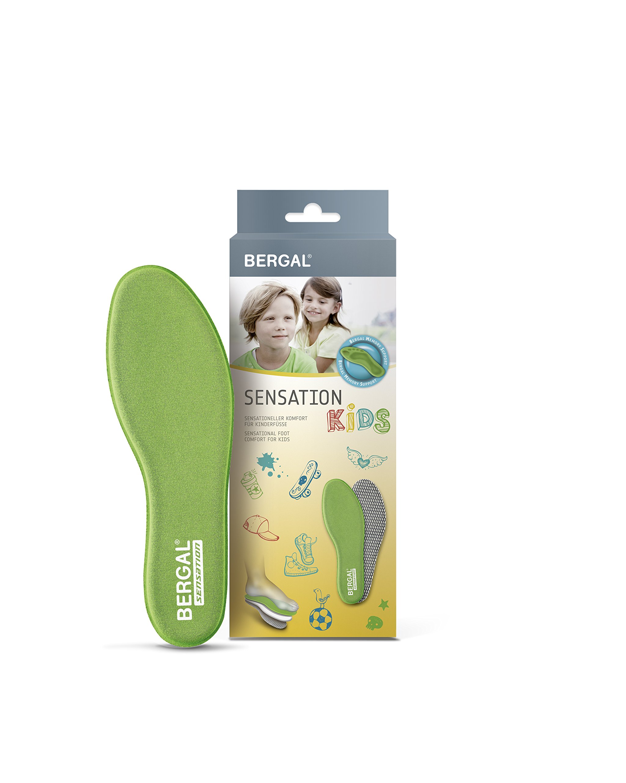 bergal-sensation-memory-support-schaum-einlegesohle-rema-beutel-gr-e-28-kinder-g image 2