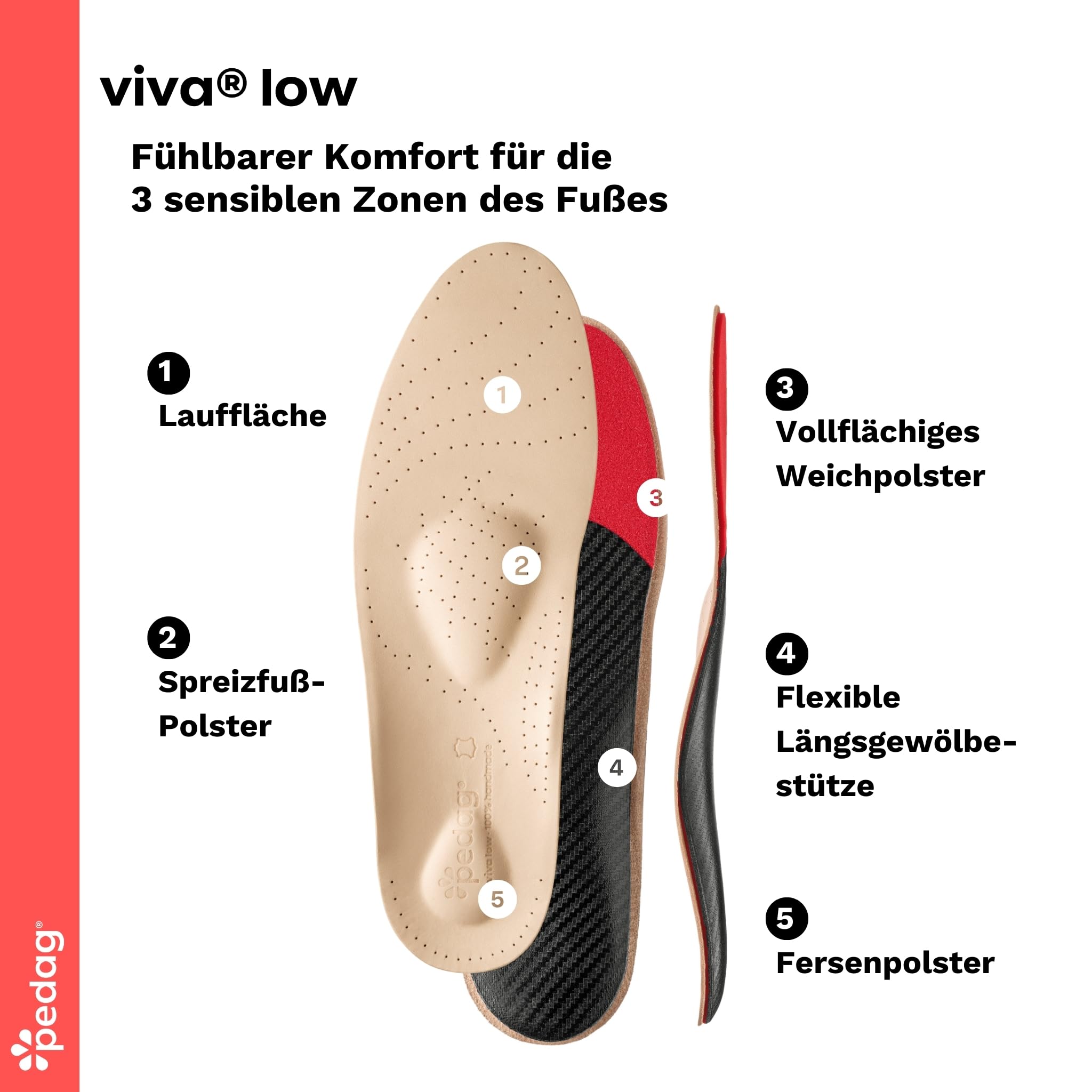 pedag-viva-low-leder-einlegesohle-senk-spreizfu-mit-pelotte-f-r-sneaker image 3