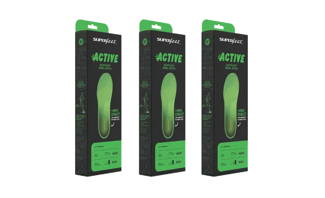 superfeet-active-support-high-arch-einlegesohlen-3-pack image 1