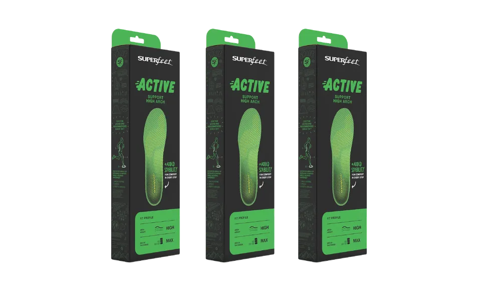 superfeet-active-support-high-arch-einlegesohlen-3-pack image 1