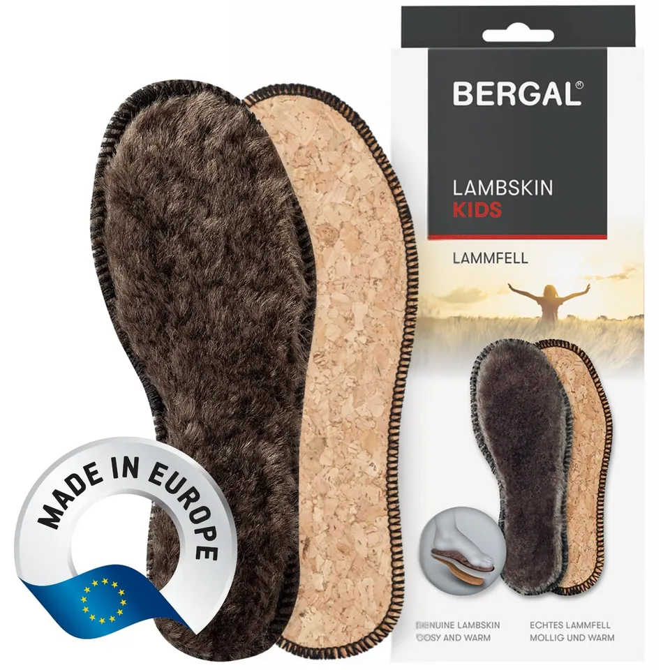 bergal-lambskin-kinder-lammfell-sohle-winter-thermosohle-mit-kork image 1