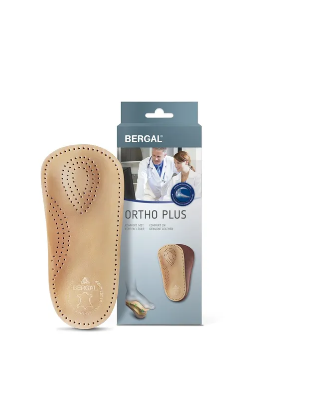 bergal-ortho-plus-einlegesohle-st-tzendes-fu-bett-mit-echtleder image 1