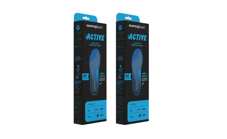 superfeet-active-support-medium-arch-einlegesohlen-2-pack image 1