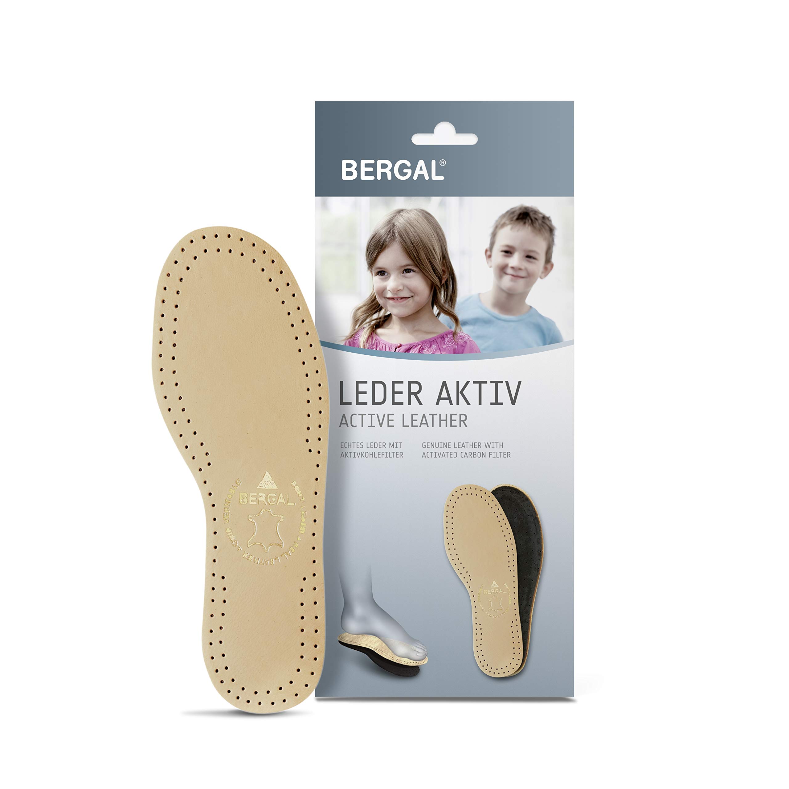 bergal-leder-aktiv-kinder-einlegesohle-leder-aktivkohle-gr-26-35 image 3