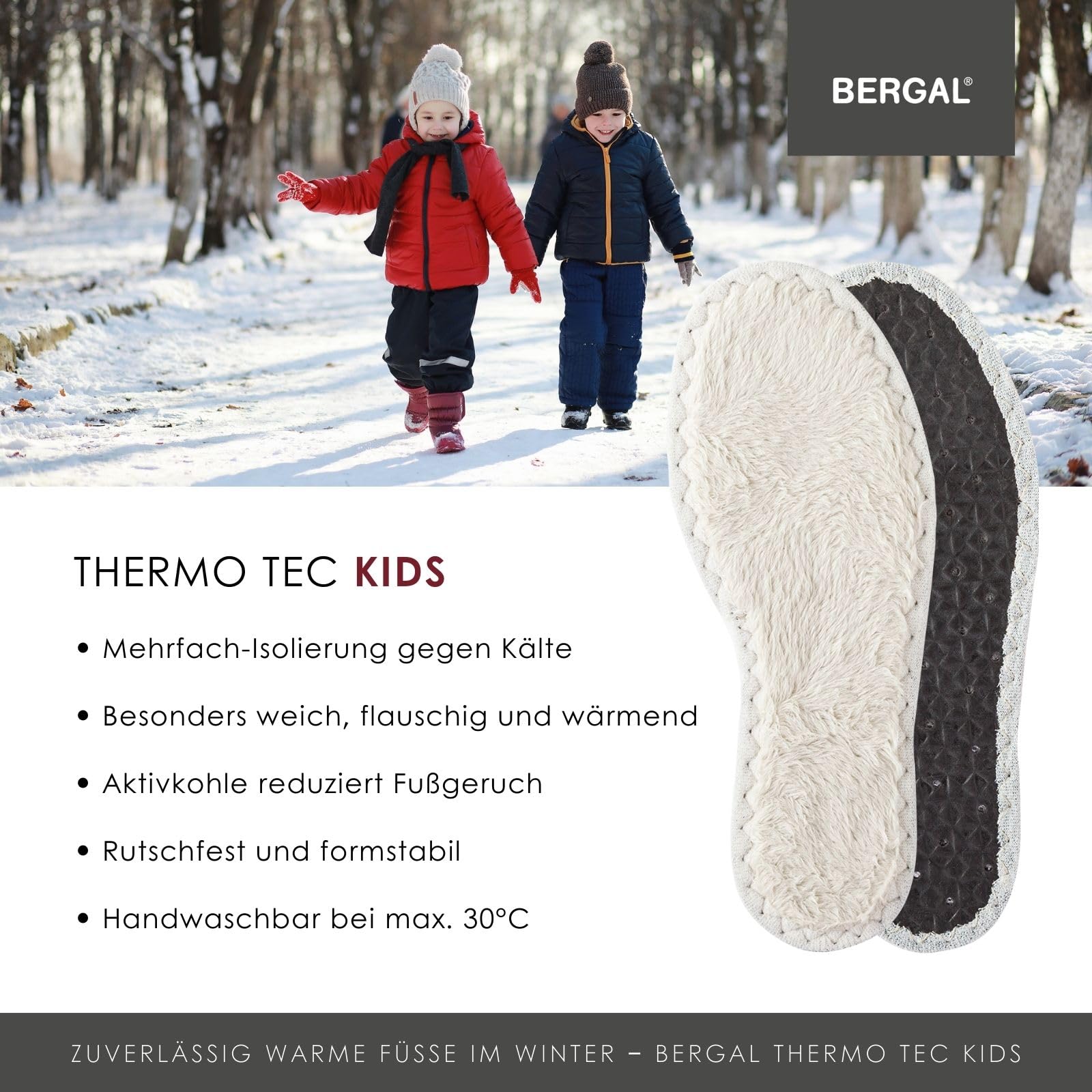 bergal-thermo-tec-kinder-wintersohlen-3-paar-gr-29 image 2