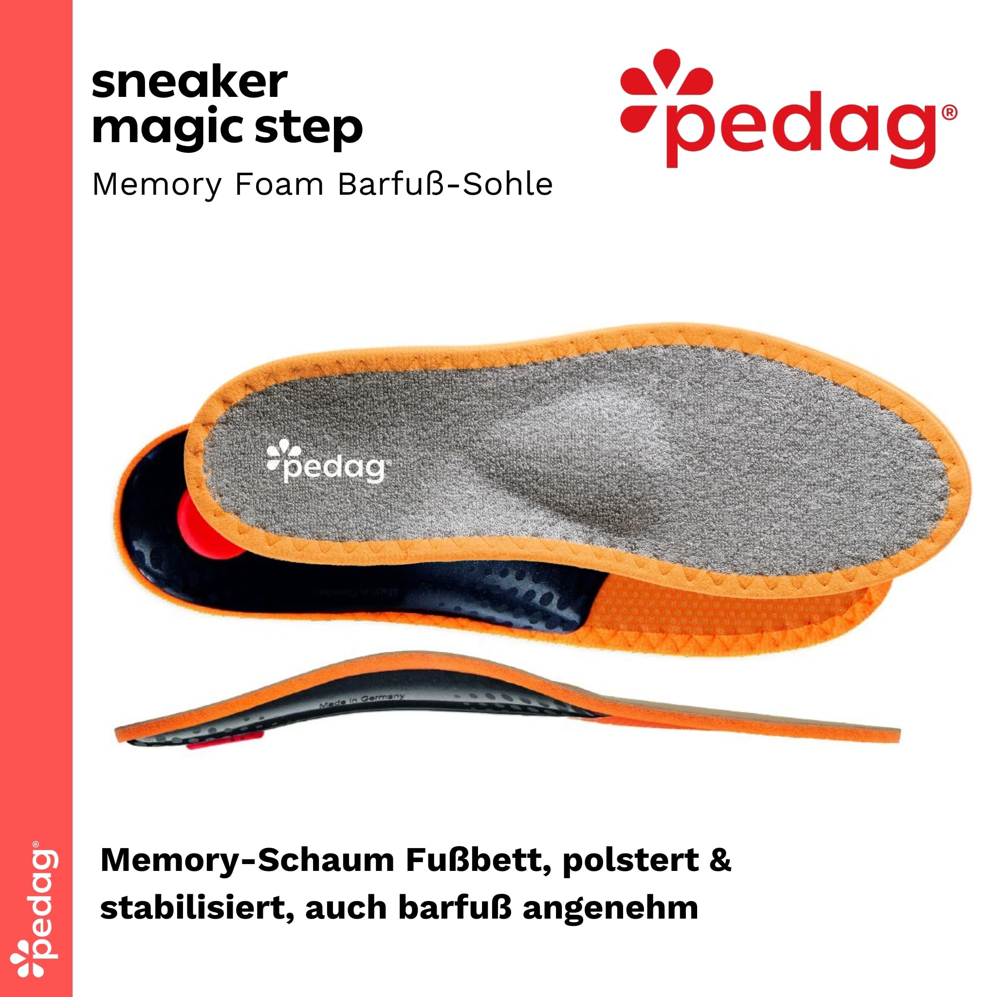 pedag-sneaker-magic-step-memory-schaum-einlegesohle image 2