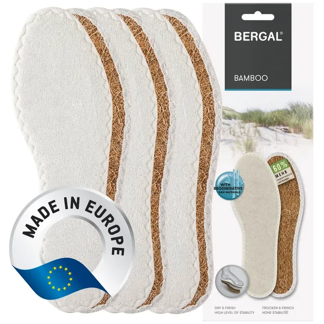 bergal-bamboo-barfu-sohle-frottee-einlegesohle-3-paar image 1
