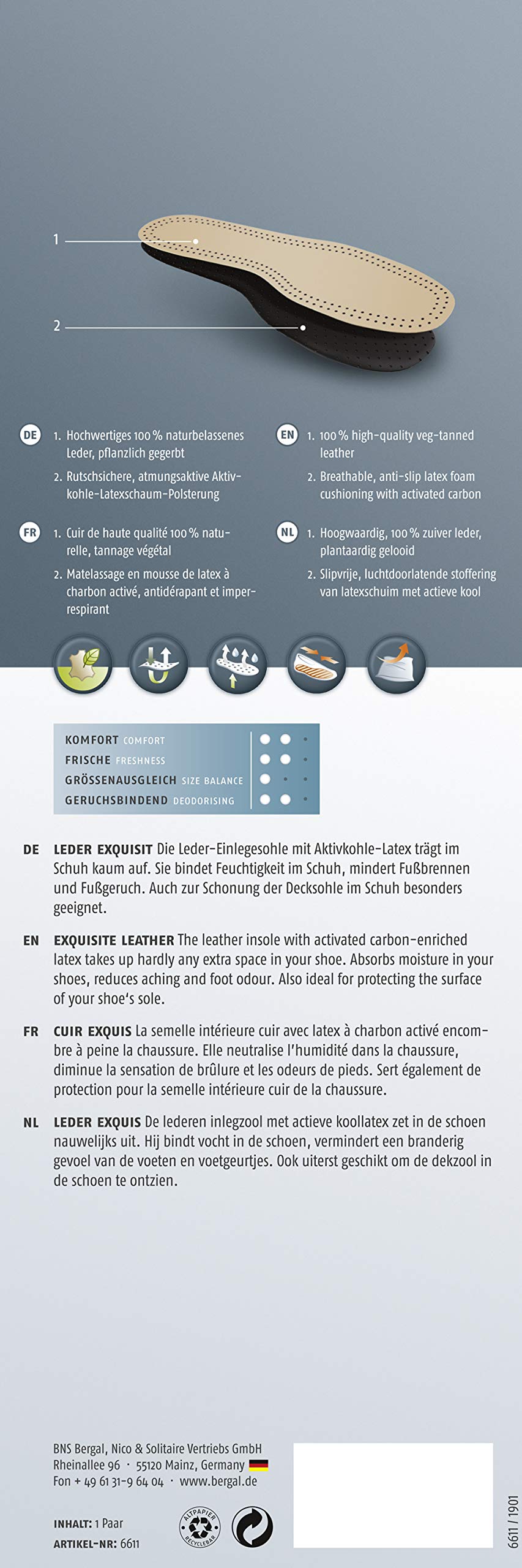 bergal-leder-exquisit-einlegesohle-breite-form-schafleder-mit-aktivkohle-gr-36-4 image 6