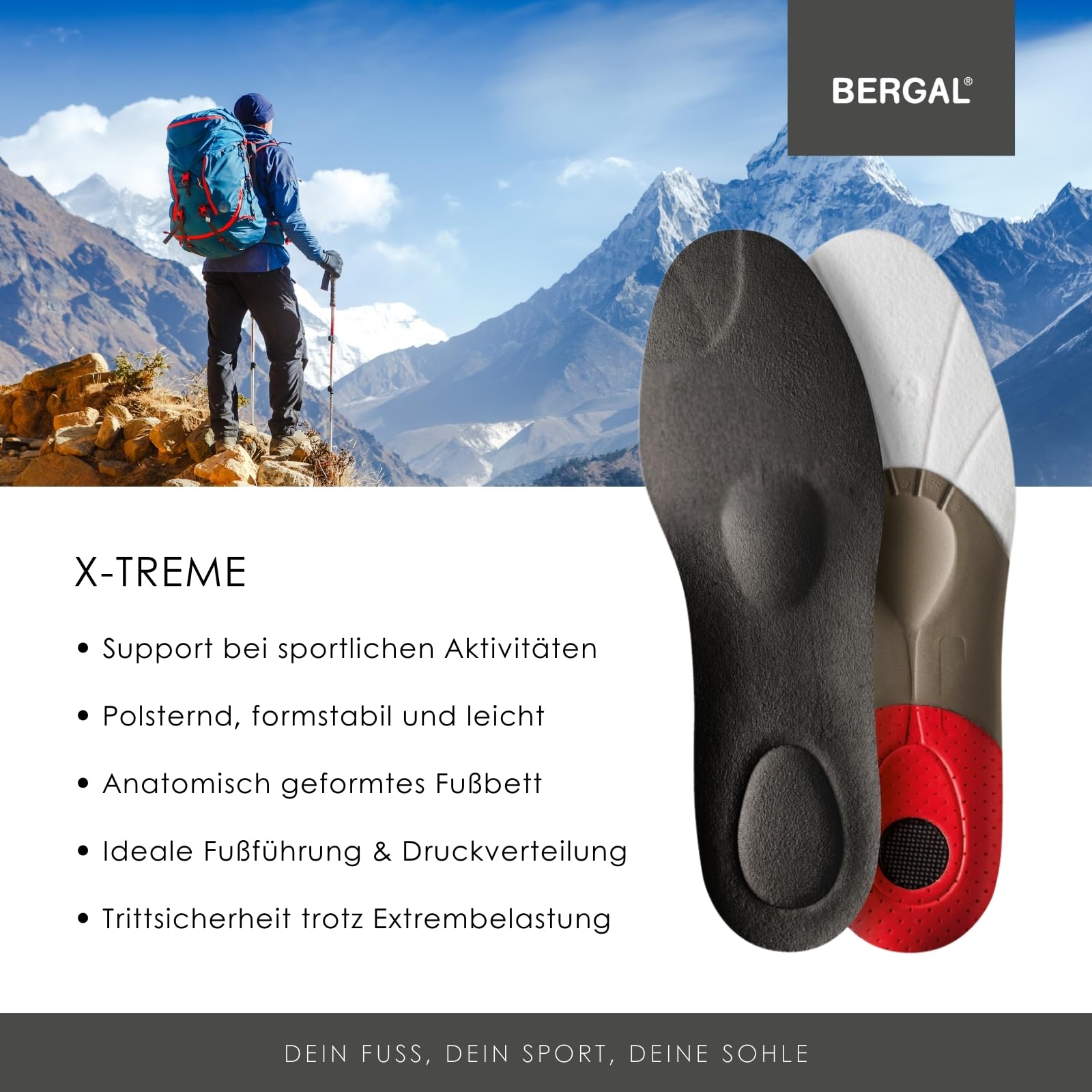 bergal-x-treme-einlegesohlen-gr-44-f-r-wandern-sport-outdoor image 2