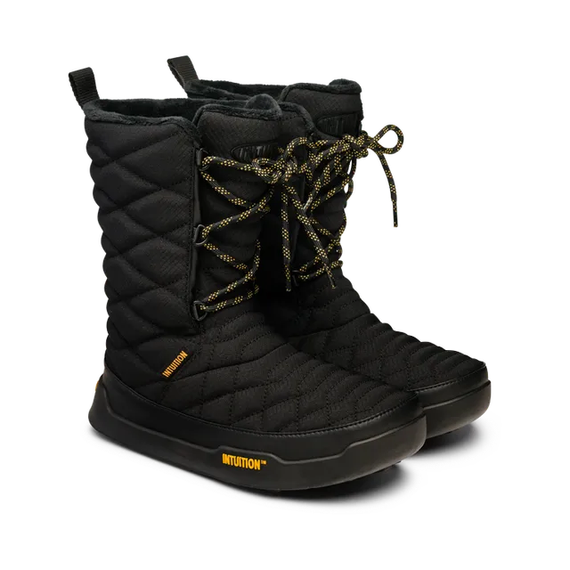 intuition-high-booties-black-gold-hohe-booties image 1