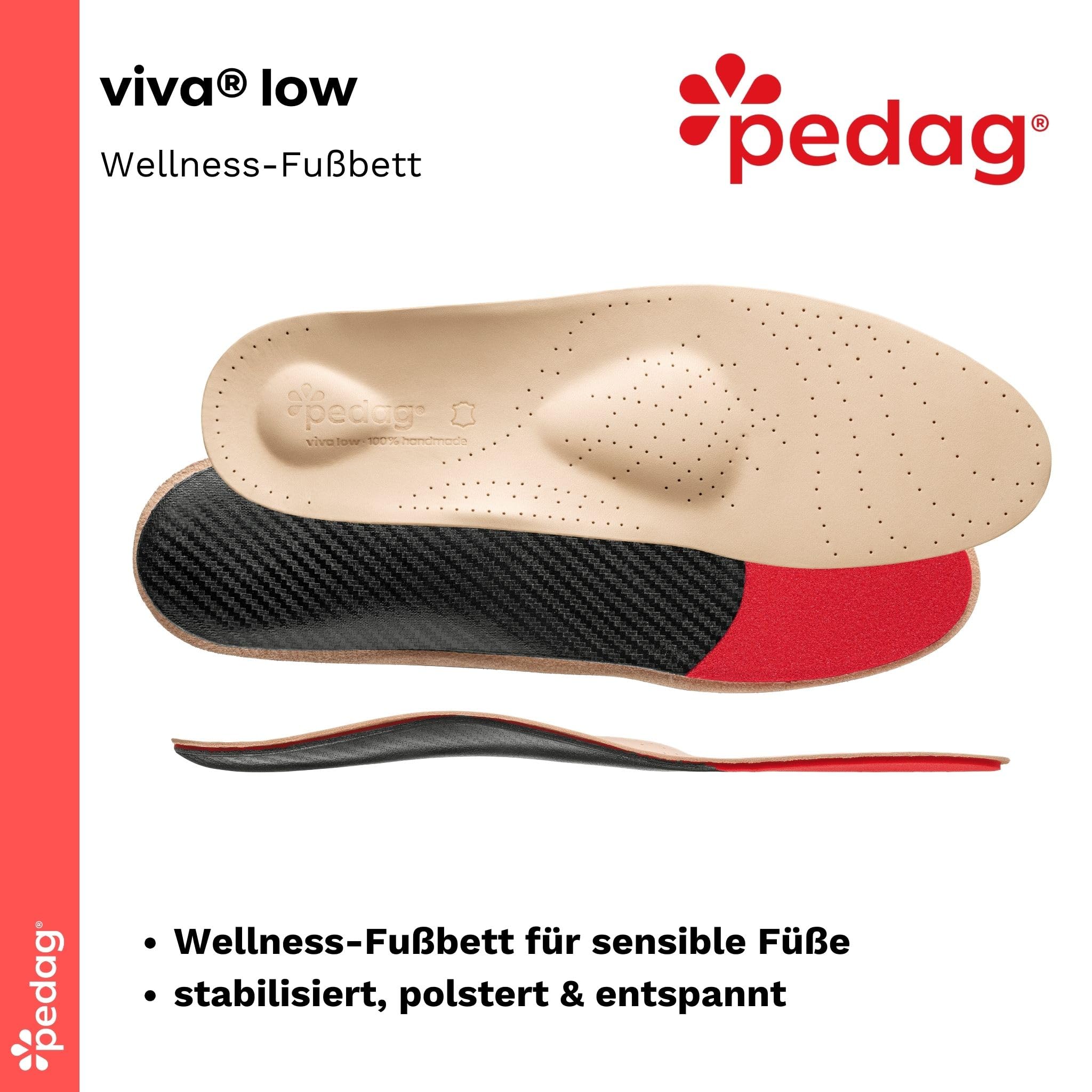 pedag-viva-low-leder-einlegesohle-senk-spreizfu-mit-pelotte-f-r-sneaker image 2
