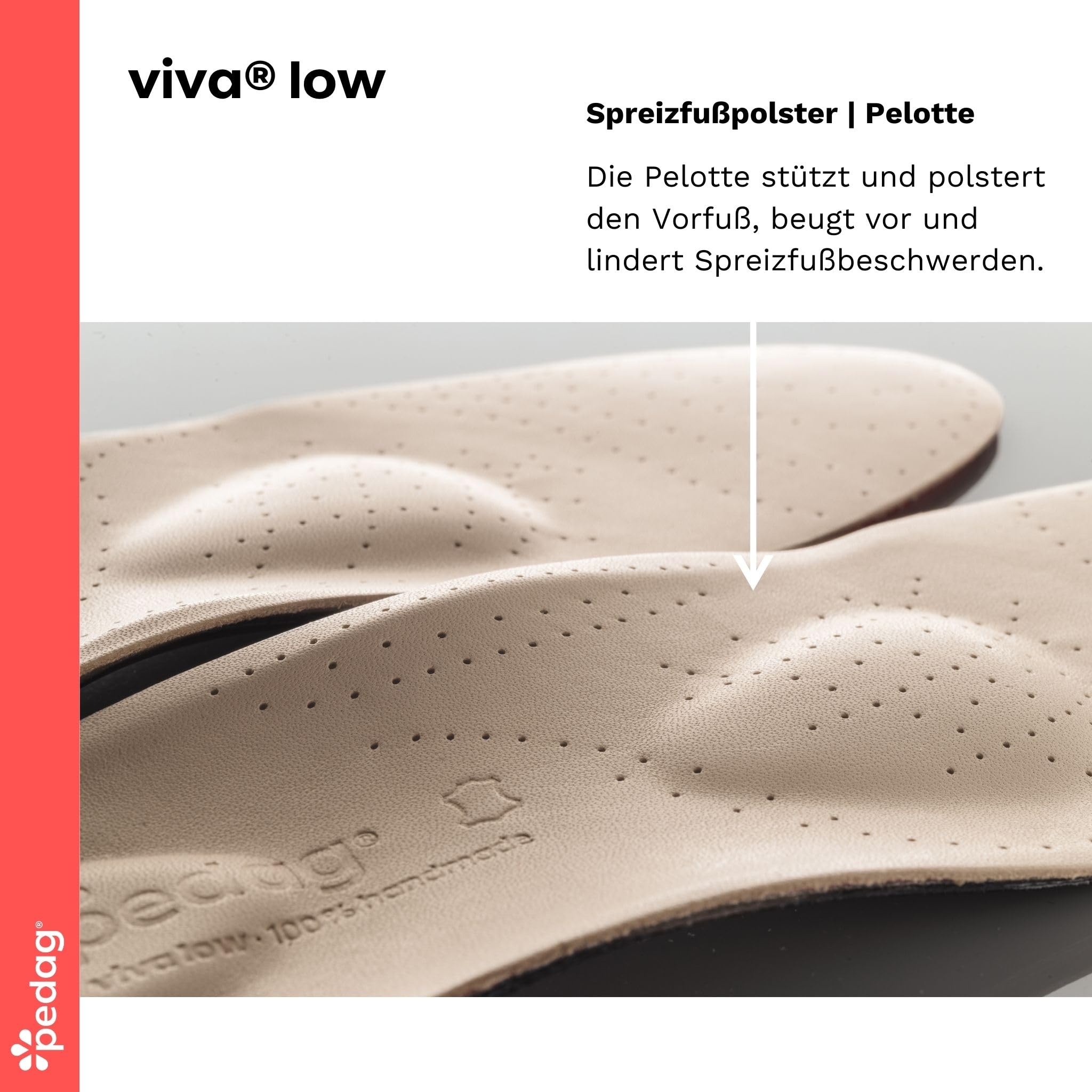 pedag-viva-low-leder-einlegesohle-senk-spreizfu-mit-pelotte-f-r-sneaker image 4