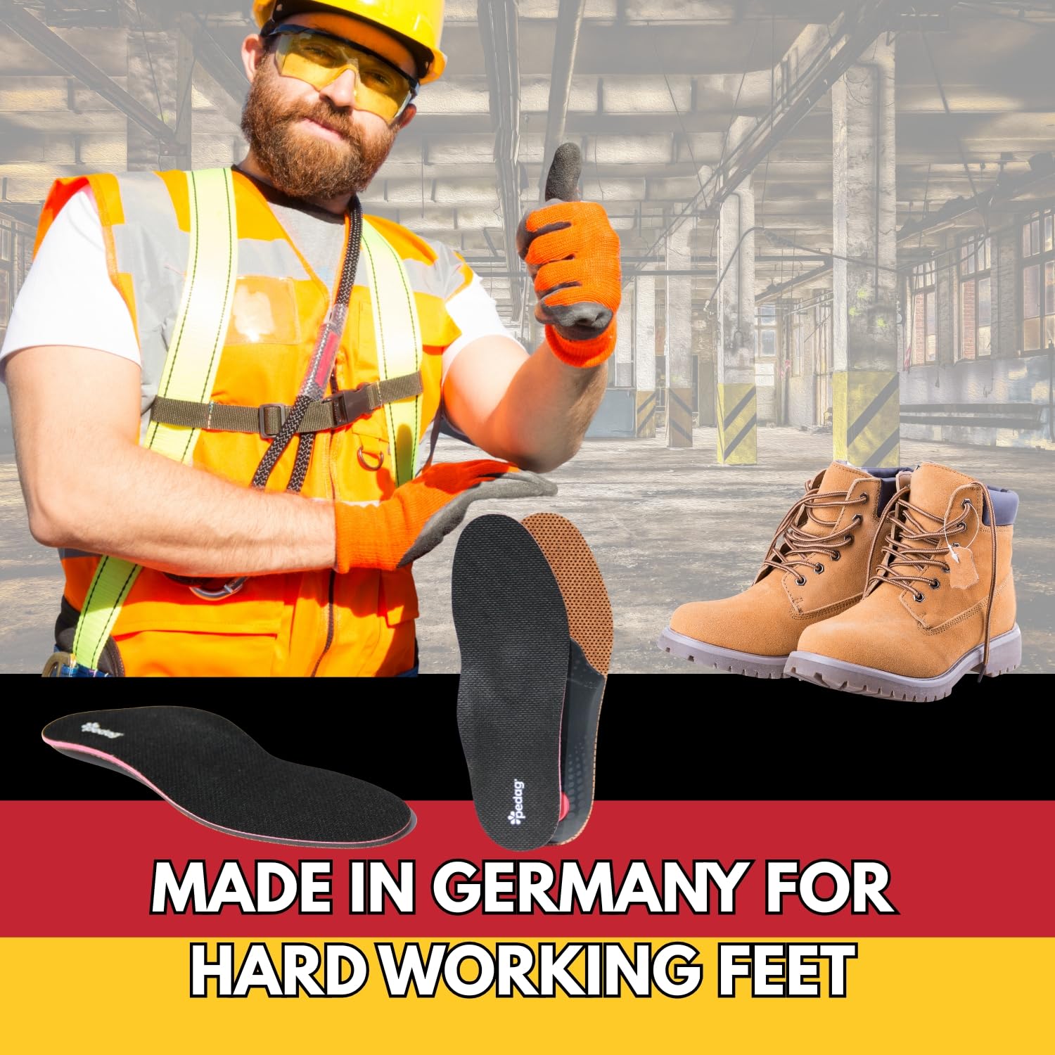pedag-worker-einlegesohle-komfort-fu-bett-f-r-arbeits-outdoorschuhe image 2