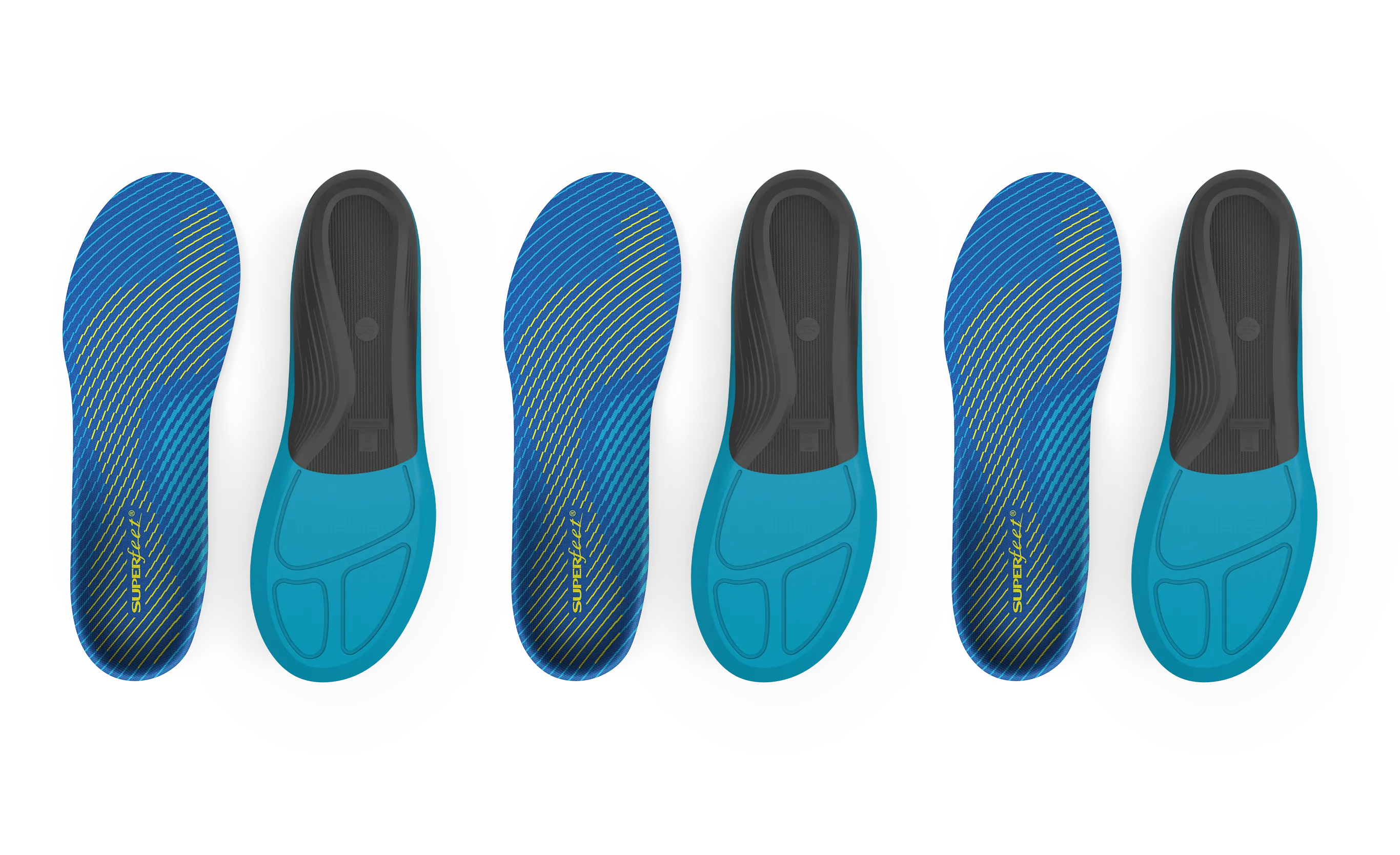 superfeet-active-support-medium-arch-einlegesohlen-3er-pack image 2