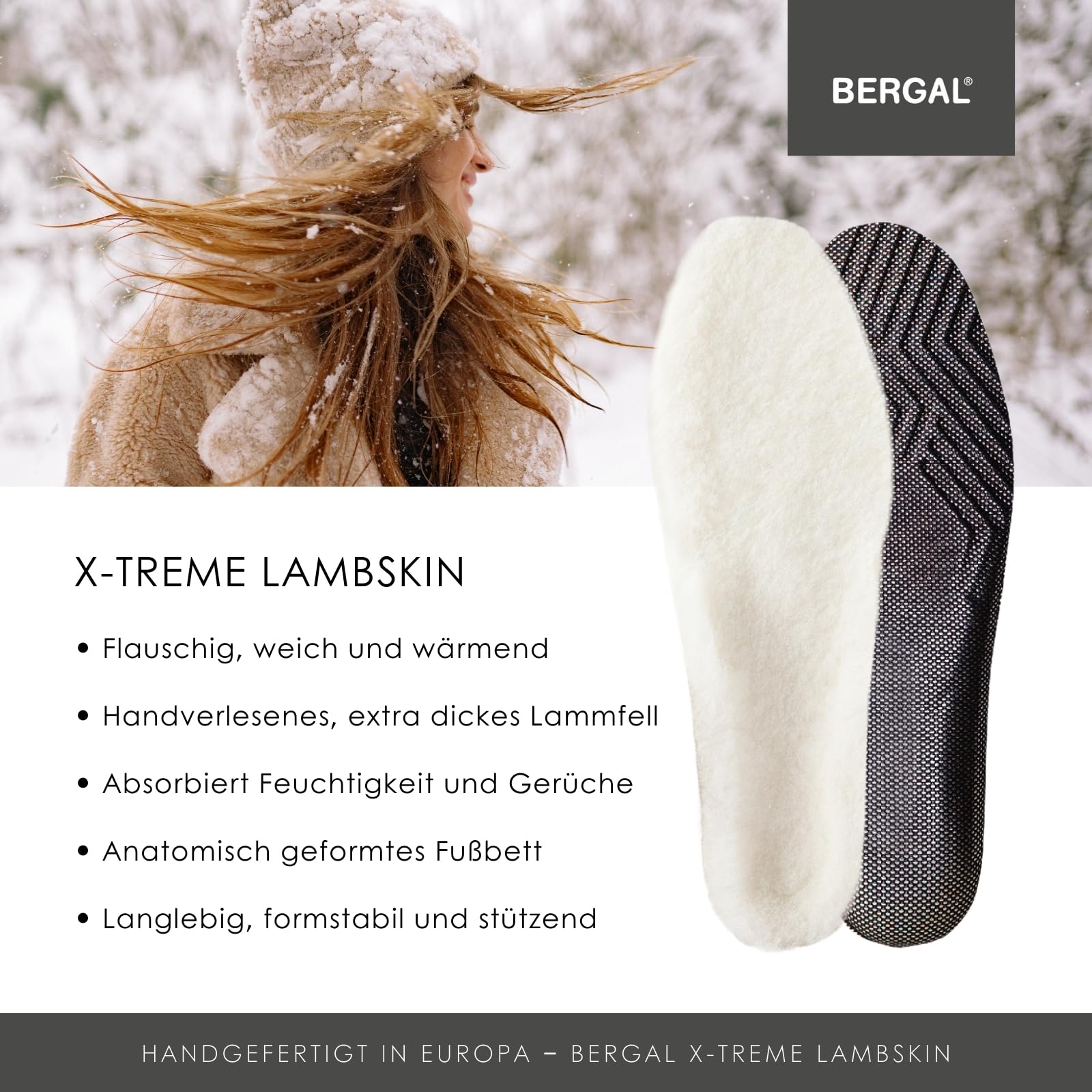 bergal-x-treme-lambskin-lammfell-sohle-anatomisch-gr-36-42 image 2