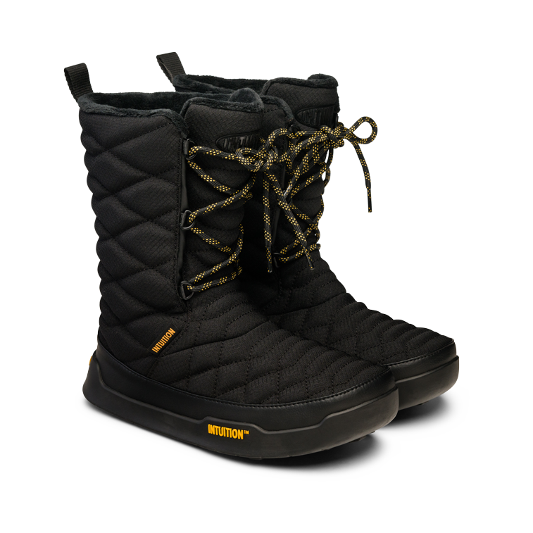 intuition-high-booties-black-gold-hohe-booties image 1
